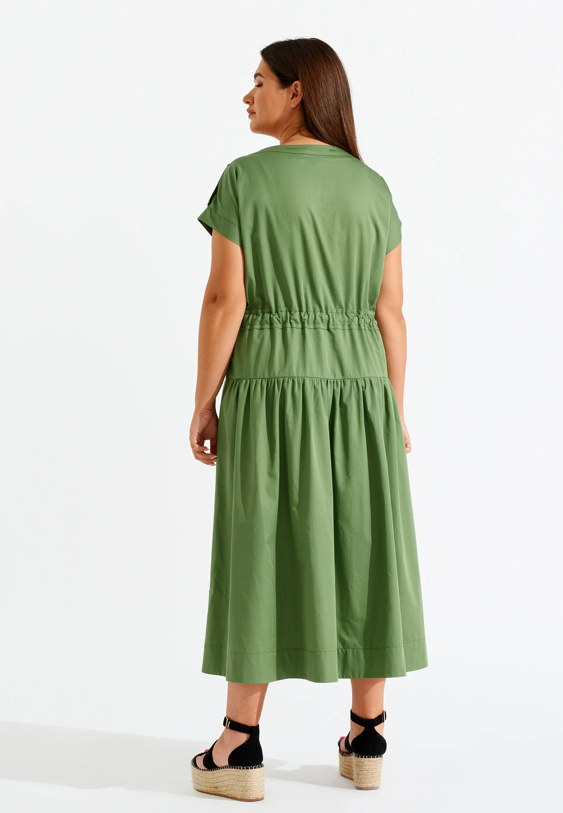 100% Cotton Adjustable Waistband Dress