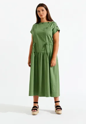 100% Cotton Adjustable Waistband Dress
