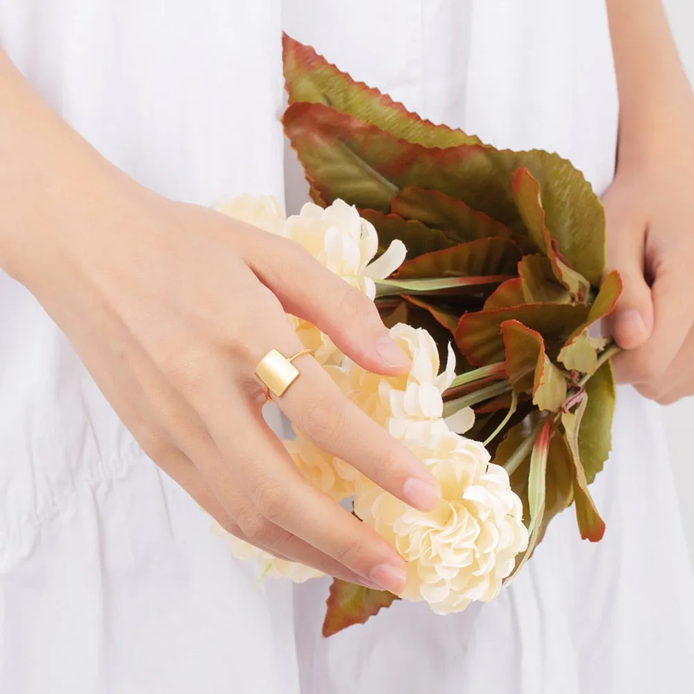 10mm Personalized Minimalist Stainless Steel Women's Ring (2 Colors)