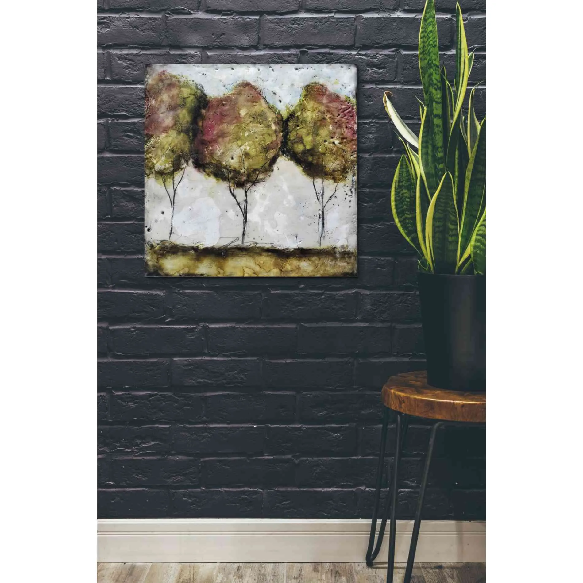 'A Fall Stroll' by Britt Hallowell, Canvas Wall Art