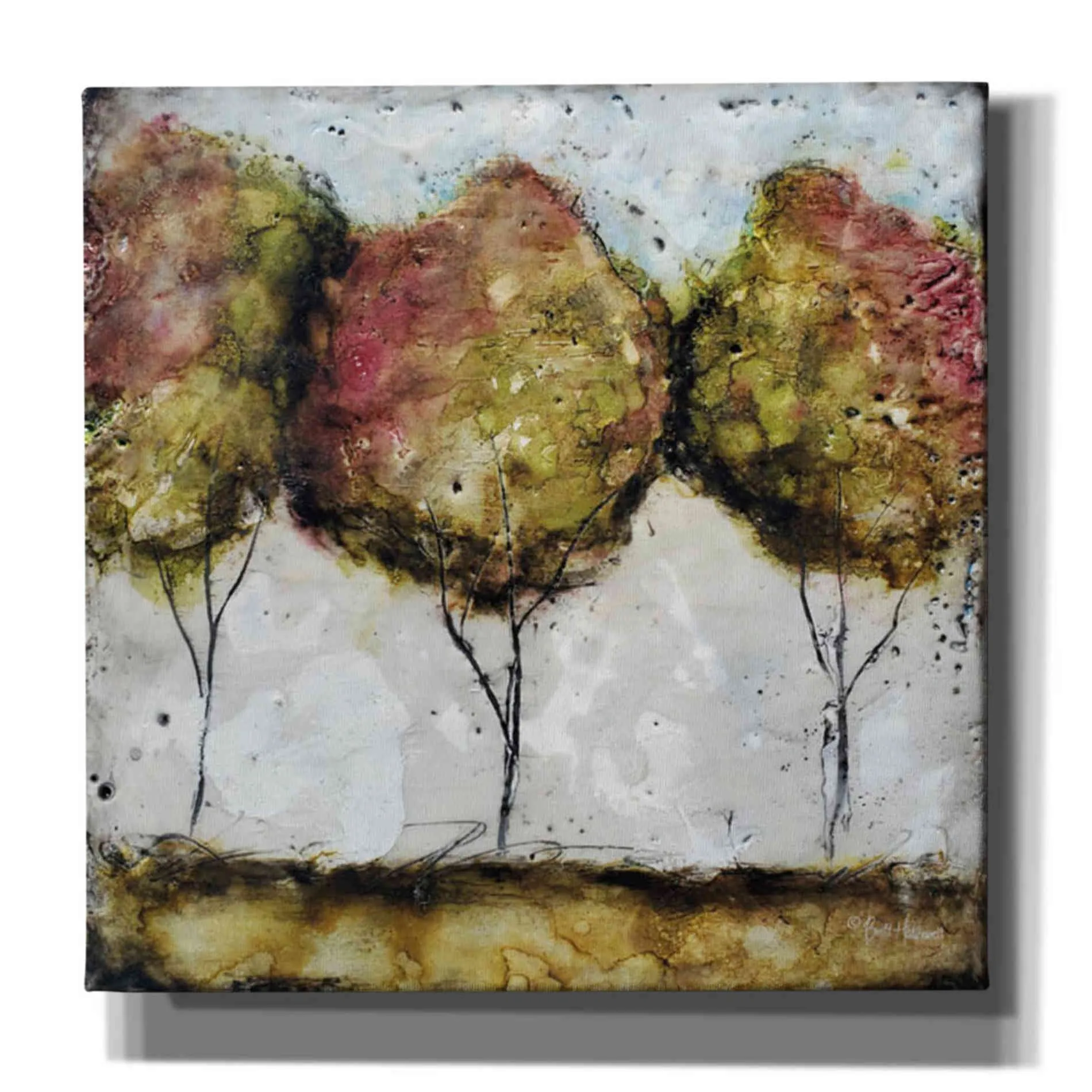 'A Fall Stroll' by Britt Hallowell, Canvas Wall Art