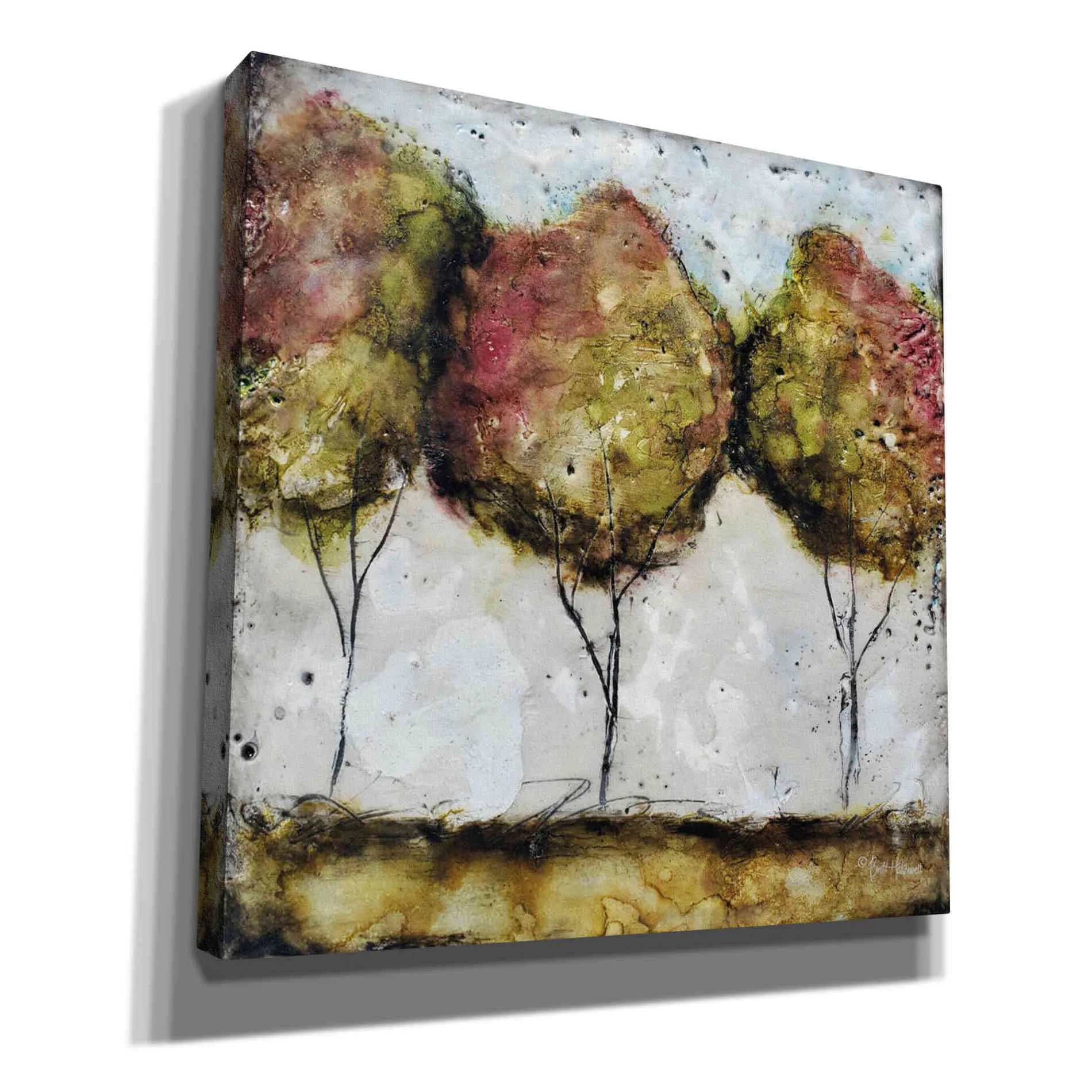 'A Fall Stroll' by Britt Hallowell, Canvas Wall Art