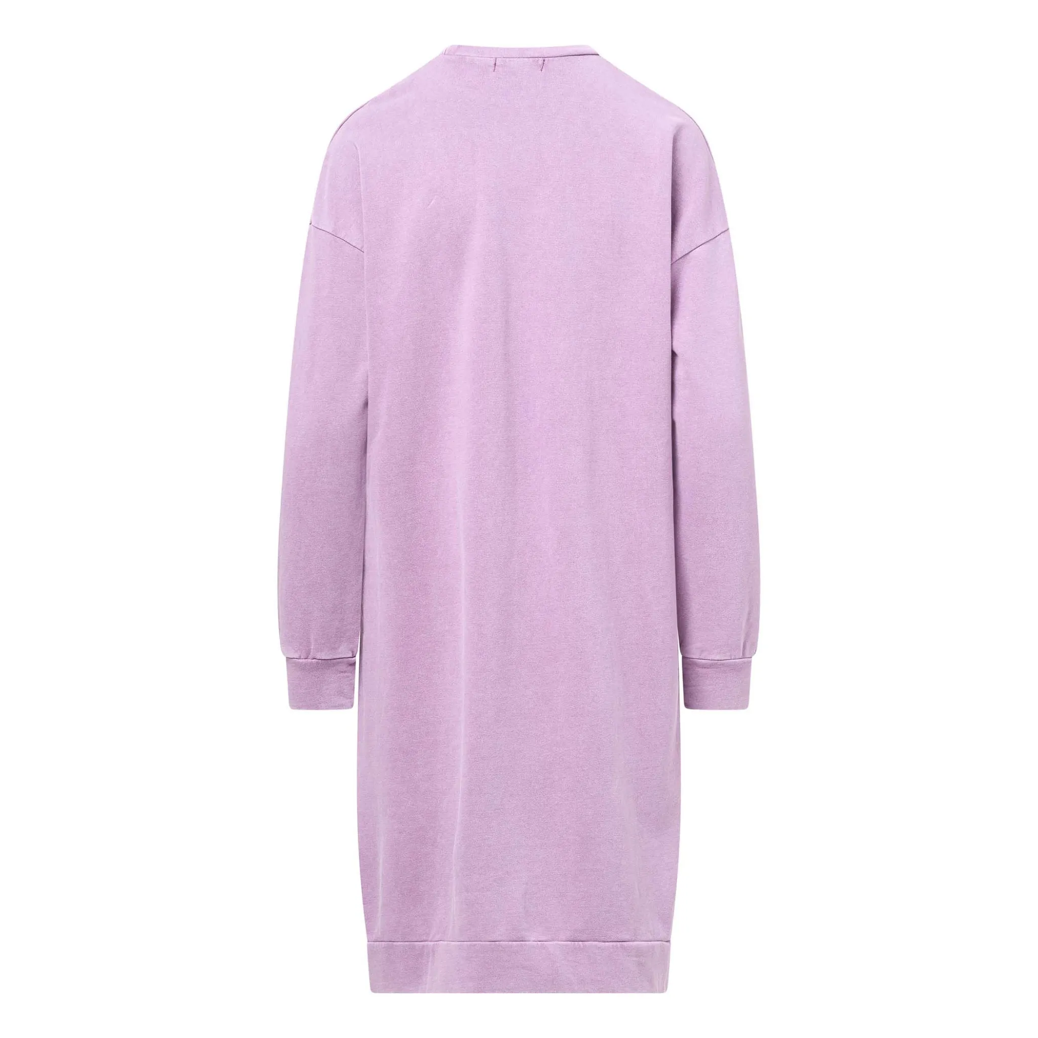 Acid Wash Sweatshirt Dress Purple