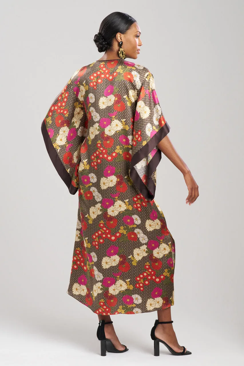 Agathe Kimono Sleeve Silk Caftan