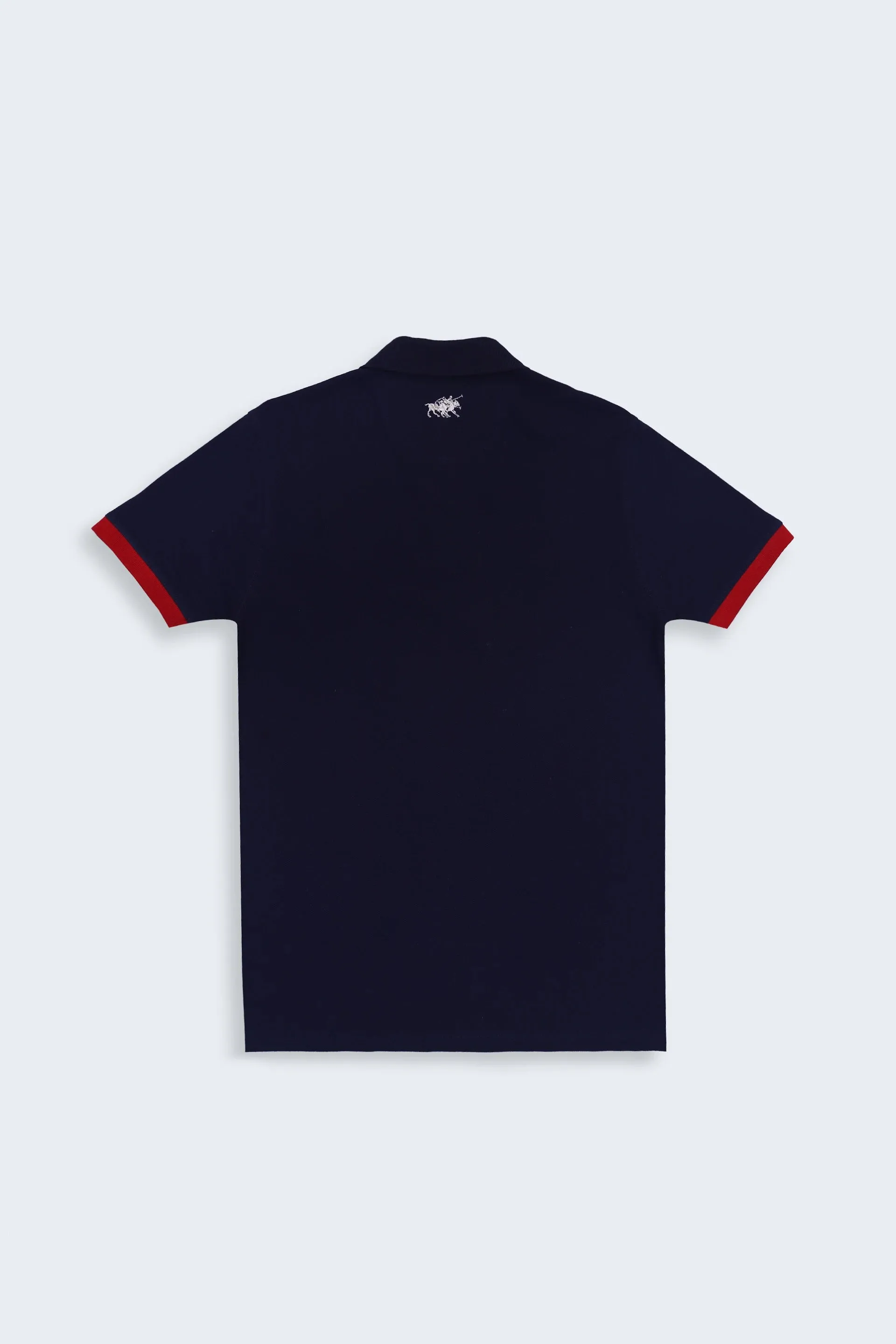 Applique Digit Color Block Polo