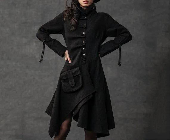 Army Green Modern Coat C183