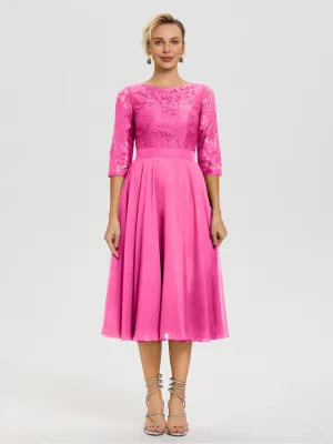 Azalea Tea Length Mother Of The Bride Dresses A Line Lace Top Tea Length Chiffon Mother Of The Bride Dresses