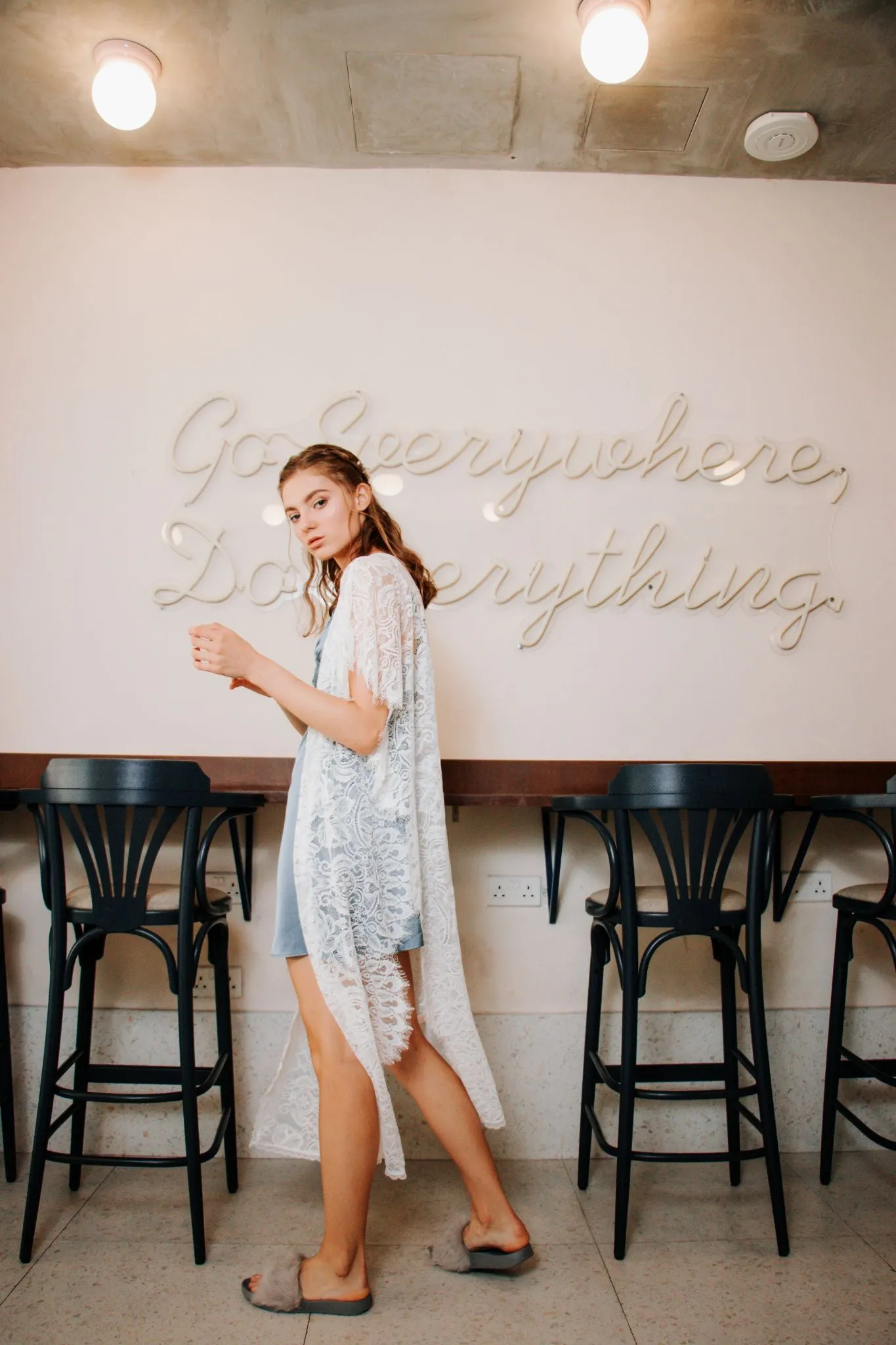 Bella Rosa Lace Kimono Cover Up