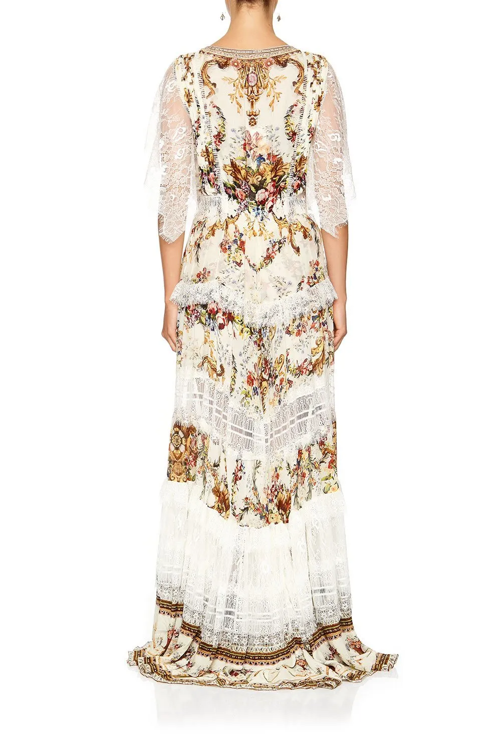 BUTTON UP DRESS WITH LACE INSERT OLYMPE ODE