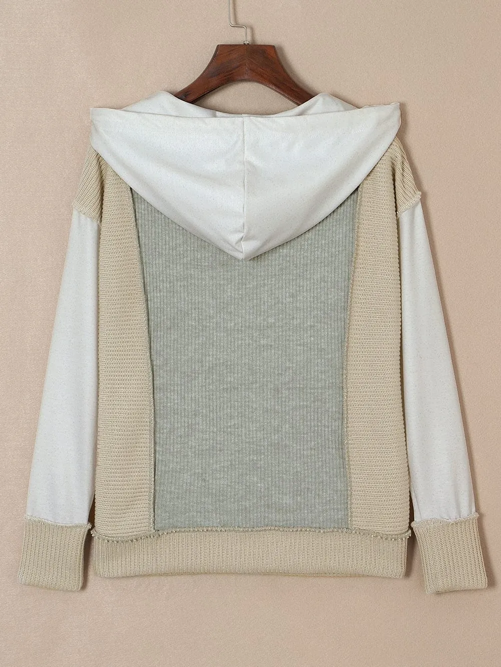 Casual Color Block Hoodie