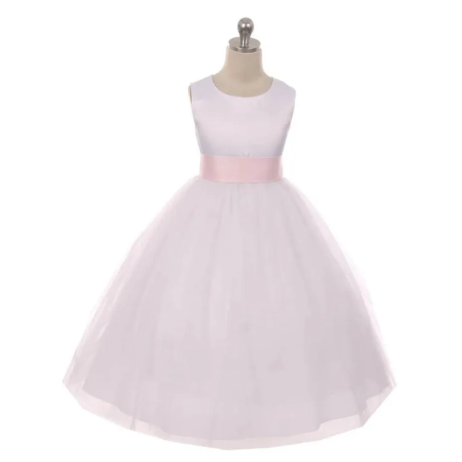 Classic Dolly Dress - Pink Sash