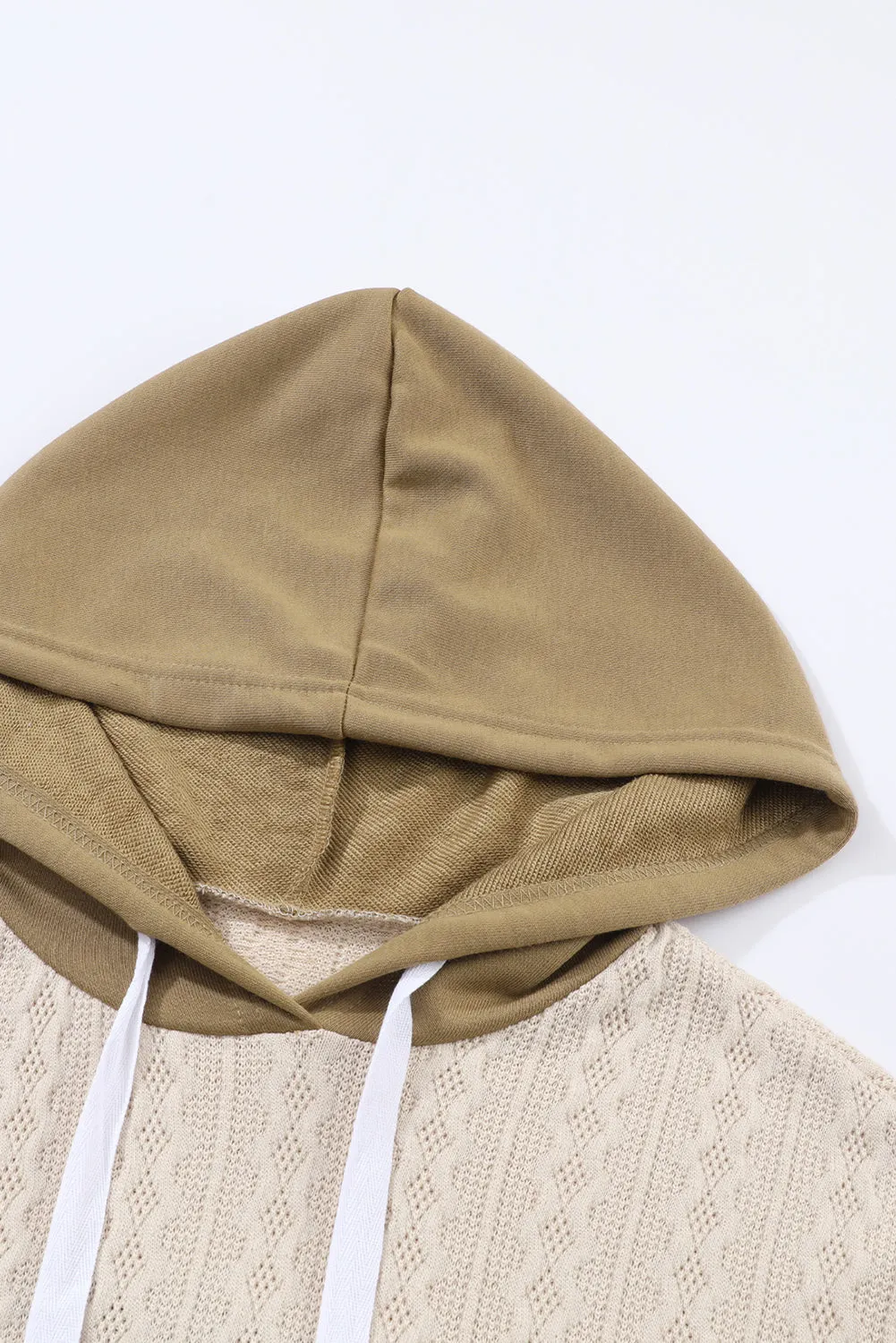 Colorblock Patchwork Pullover Hoodie