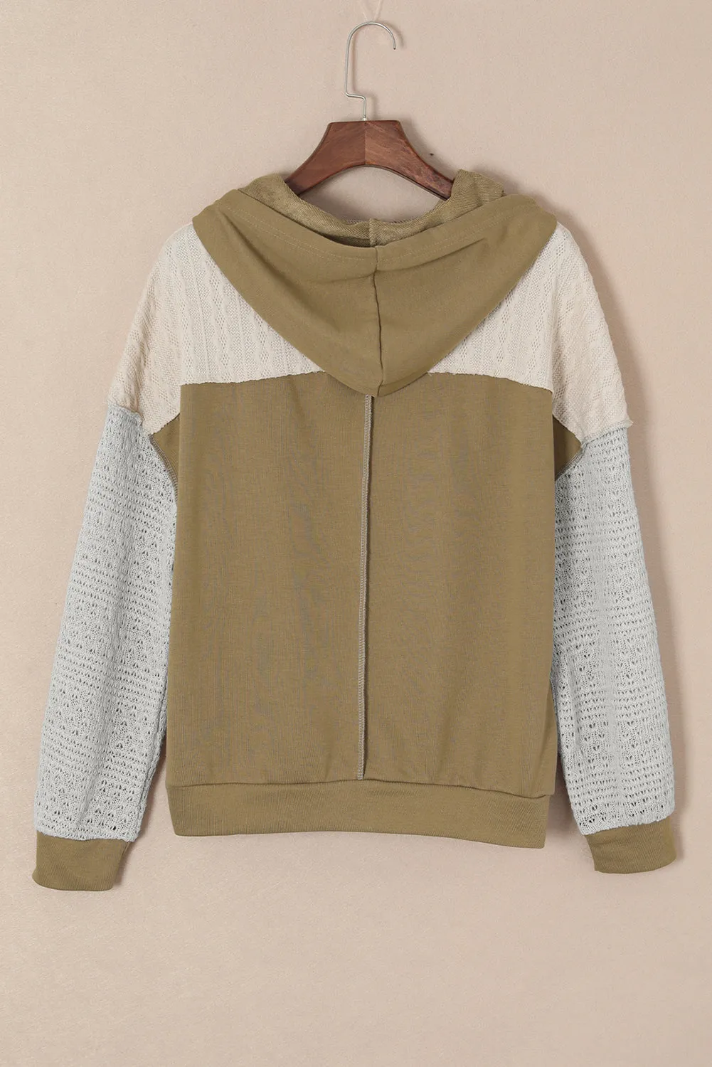 Colorblock Patchwork Pullover Hoodie