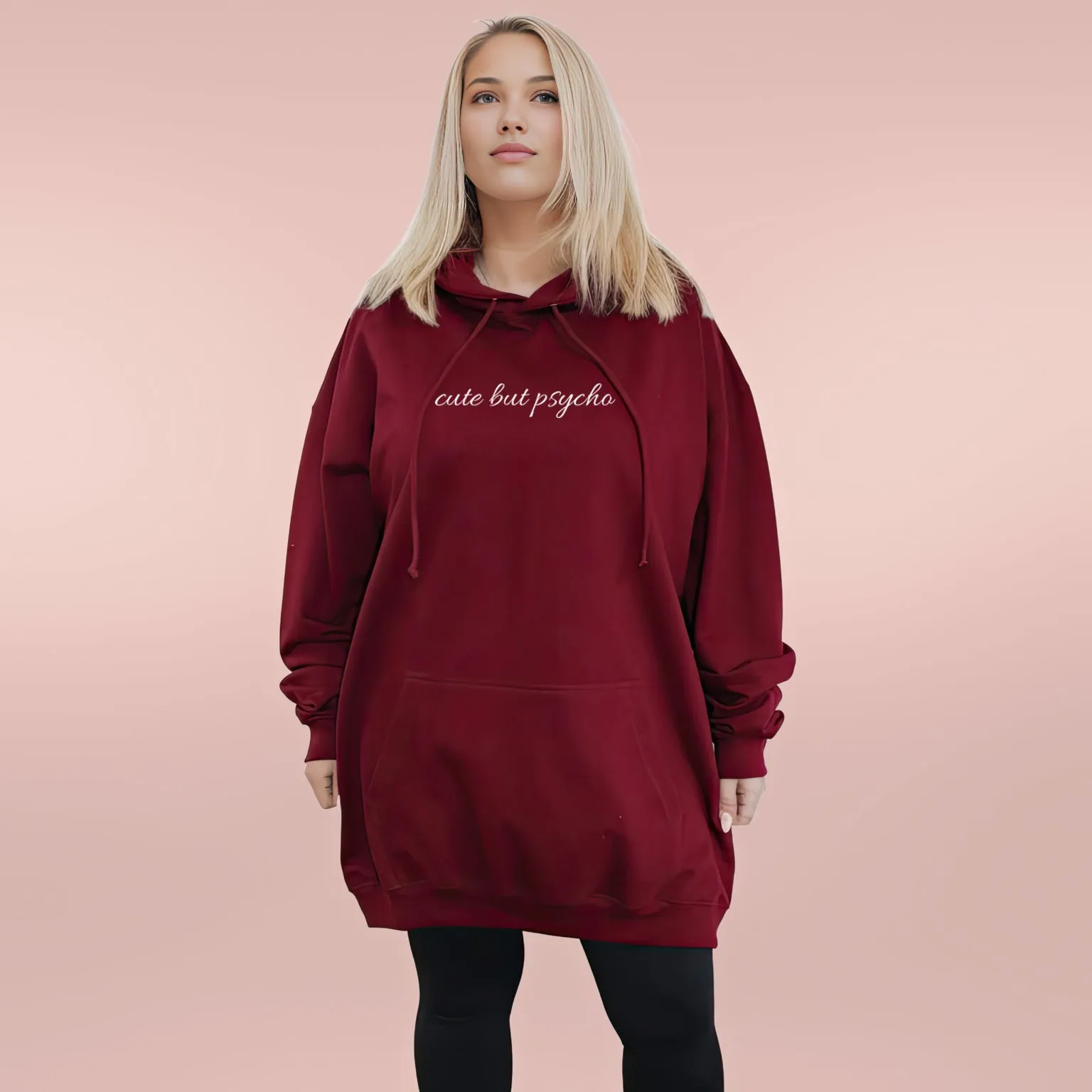 cute but psycho - Huge Oversized Comfy Original Hoody