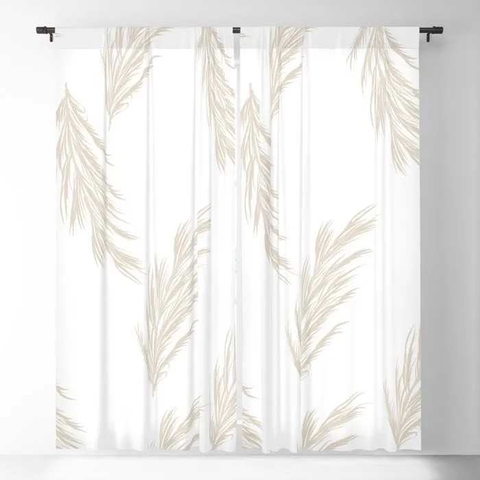 Delicate Pampas Bespoke Window Curtains