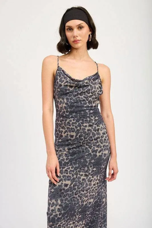 Emory Park Slight Cowl Maxi Dress With Open Back