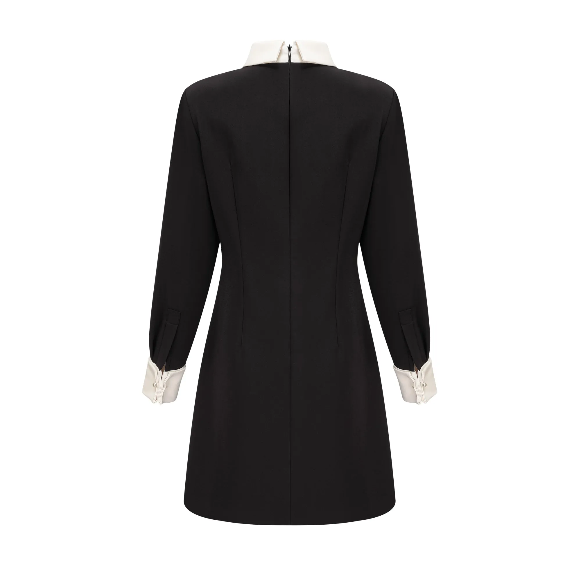 Esme contrast-color embellished mini dress