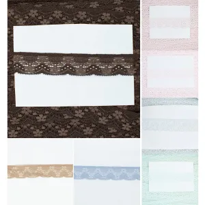 Floral Stretch Raschel Lace Trim 30mm