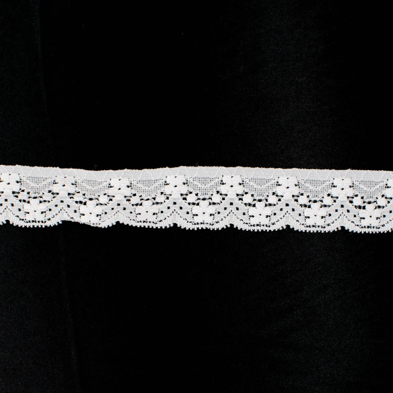 Floral Stretch Raschel Lace Trim 30mm