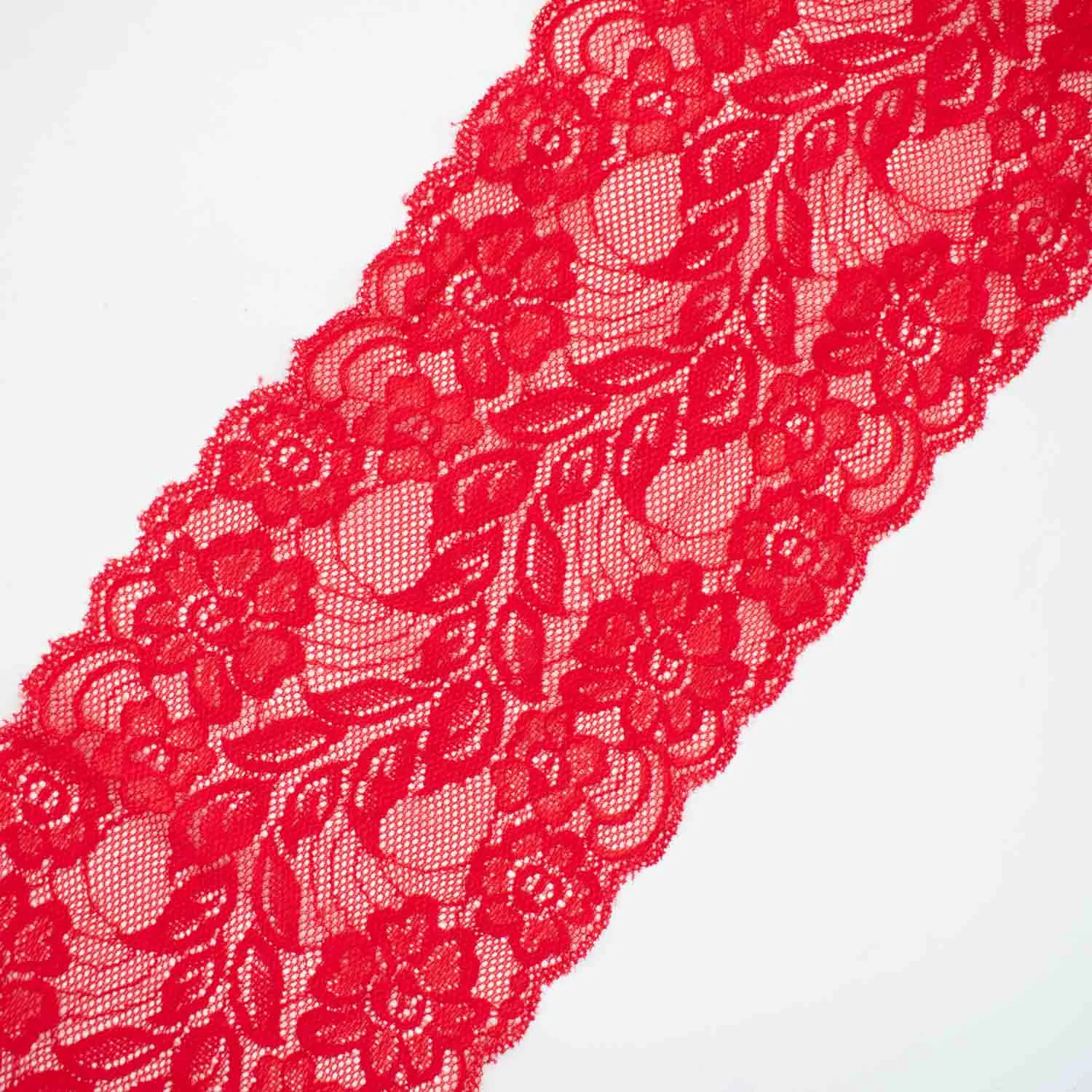 Floral Vines Stretch Lace Trim 15CM
