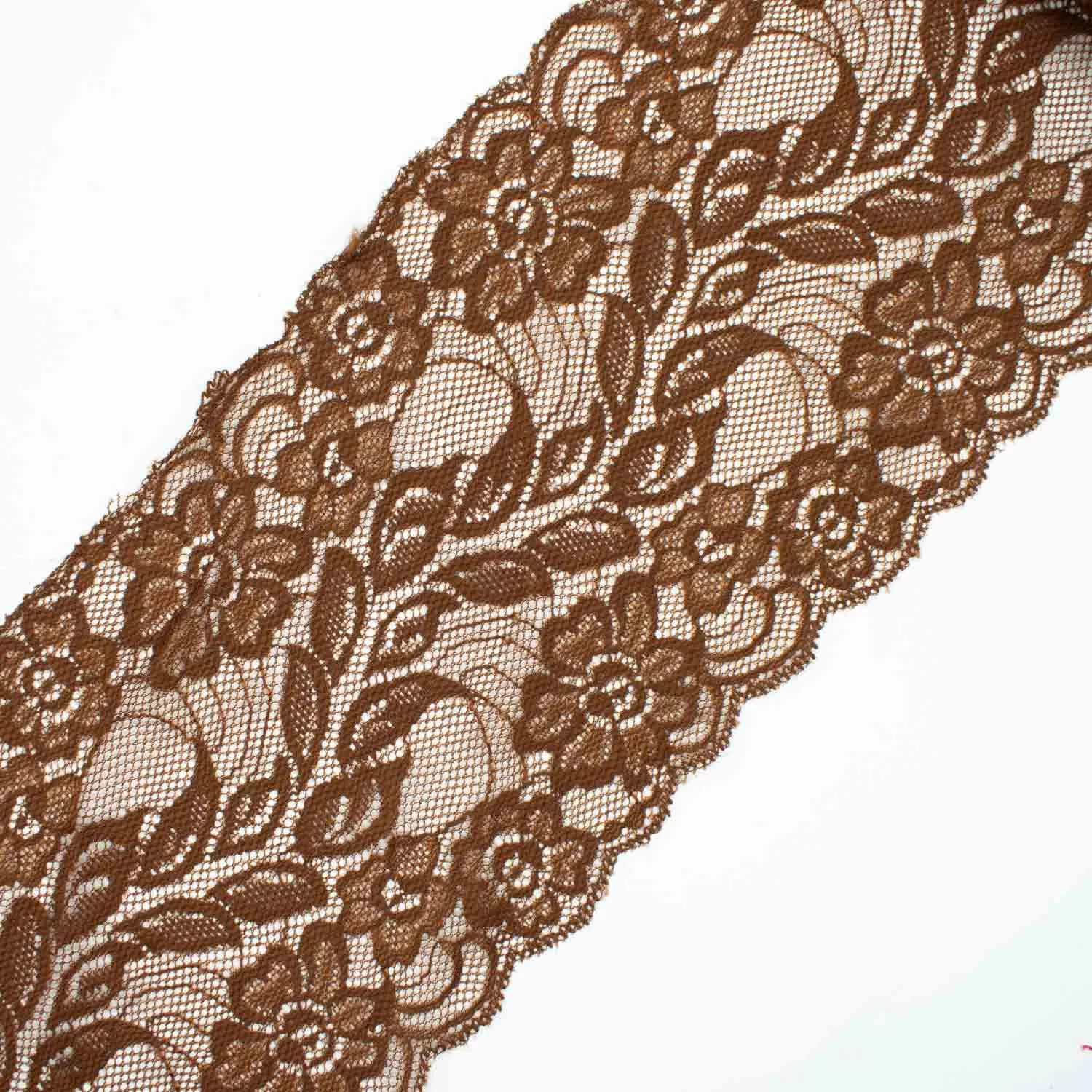 Floral Vines Stretch Lace Trim 15CM