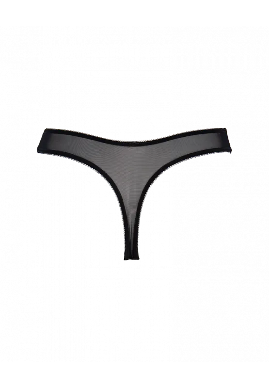 Gossard Glossies Lotus Thong | BLACK
