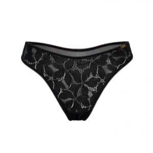 Gossard Glossies Lotus Thong | BLACK