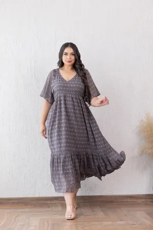 GREY JACQUARD MAXI - POLAGO PLUS