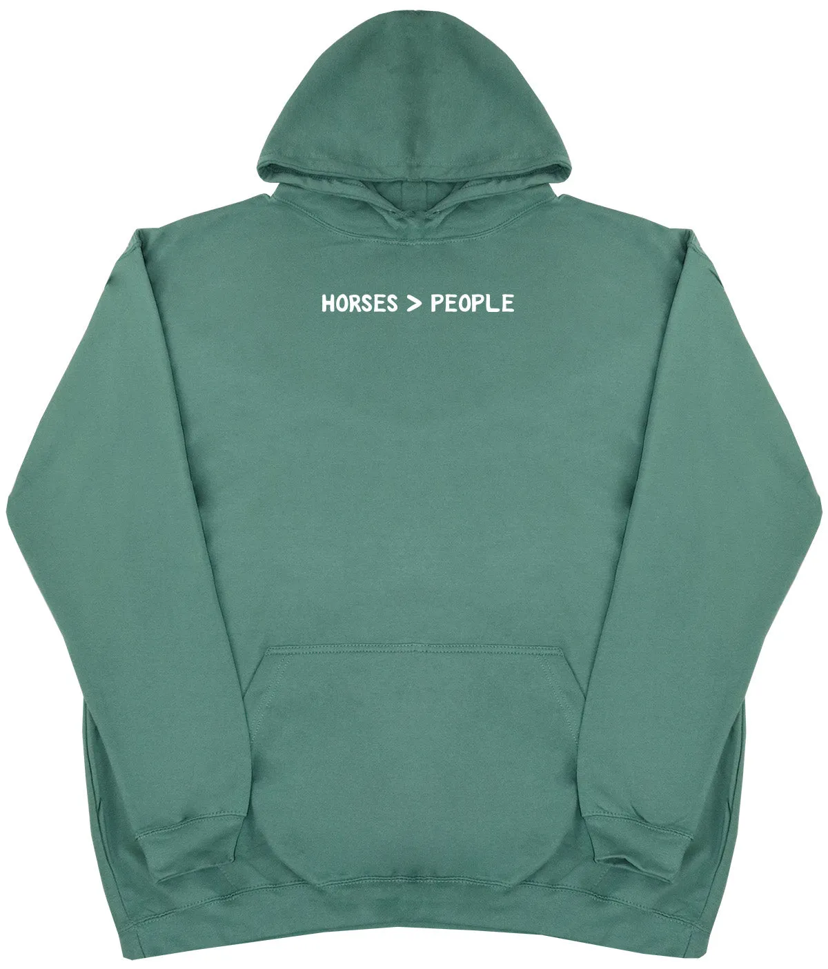 Horses Are Greater Than People - Kids Oversized Comfy Original Hoody