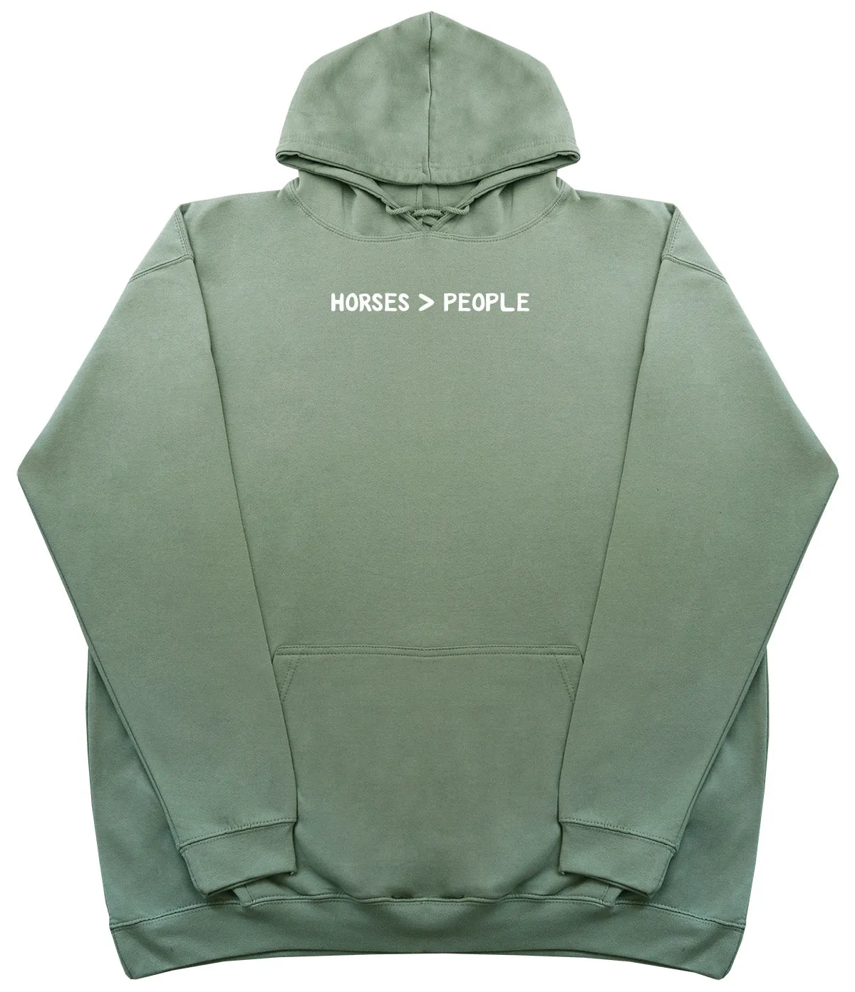 Horses Are Greater Than People - Kids Oversized Comfy Original Hoody