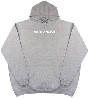 Horses Are Greater Than People - Kids Oversized Comfy Original Hoody
