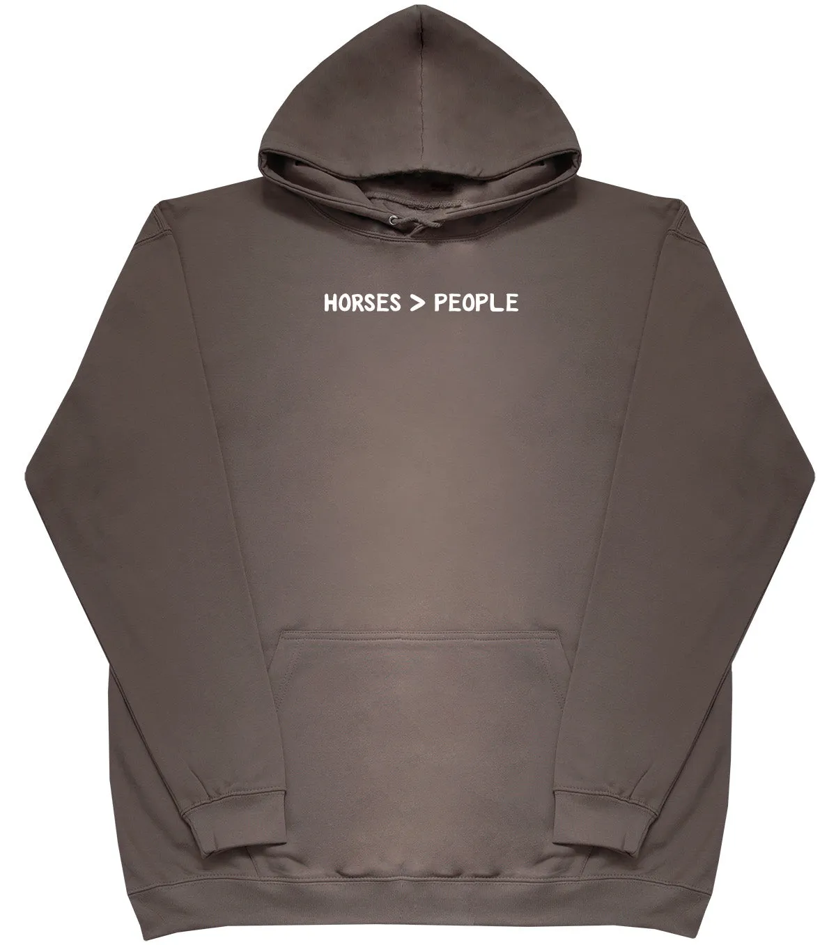 Horses Are Greater Than People - Kids Oversized Comfy Original Hoody