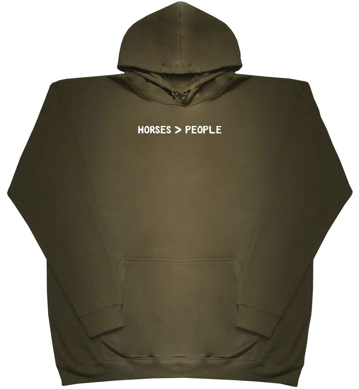 Horses Are Greater Than People - Kids Oversized Comfy Original Hoody
