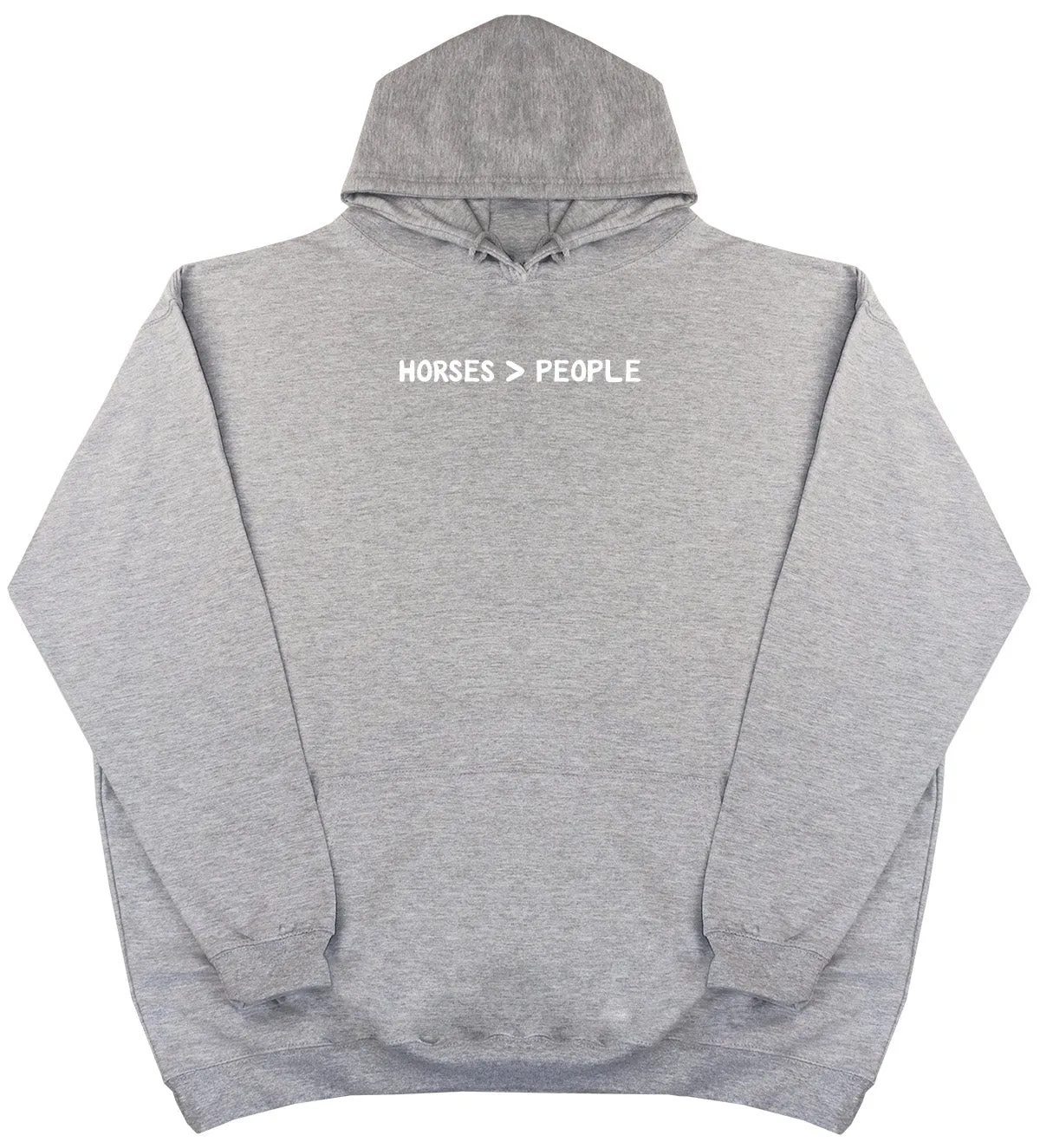 Horses Are Greater Than People - Kids Oversized Comfy Original Hoody