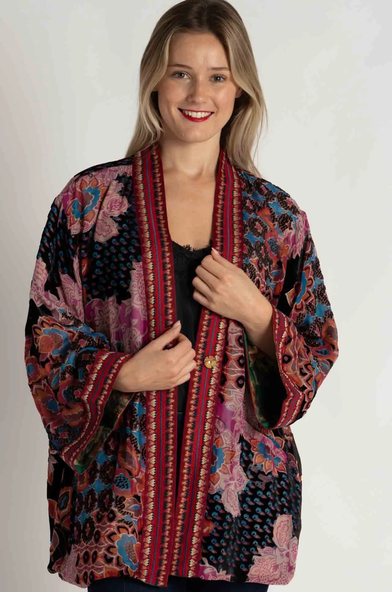 Johnny Was - Merhawi Burnout Kimono in Alvarado