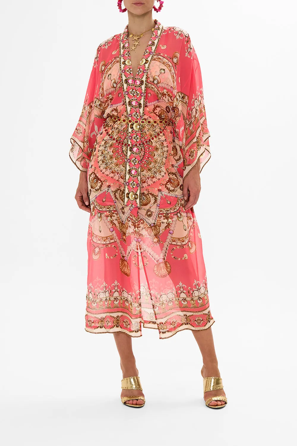 KIMONO LAYER WITH COLLAR SHELL GAMES