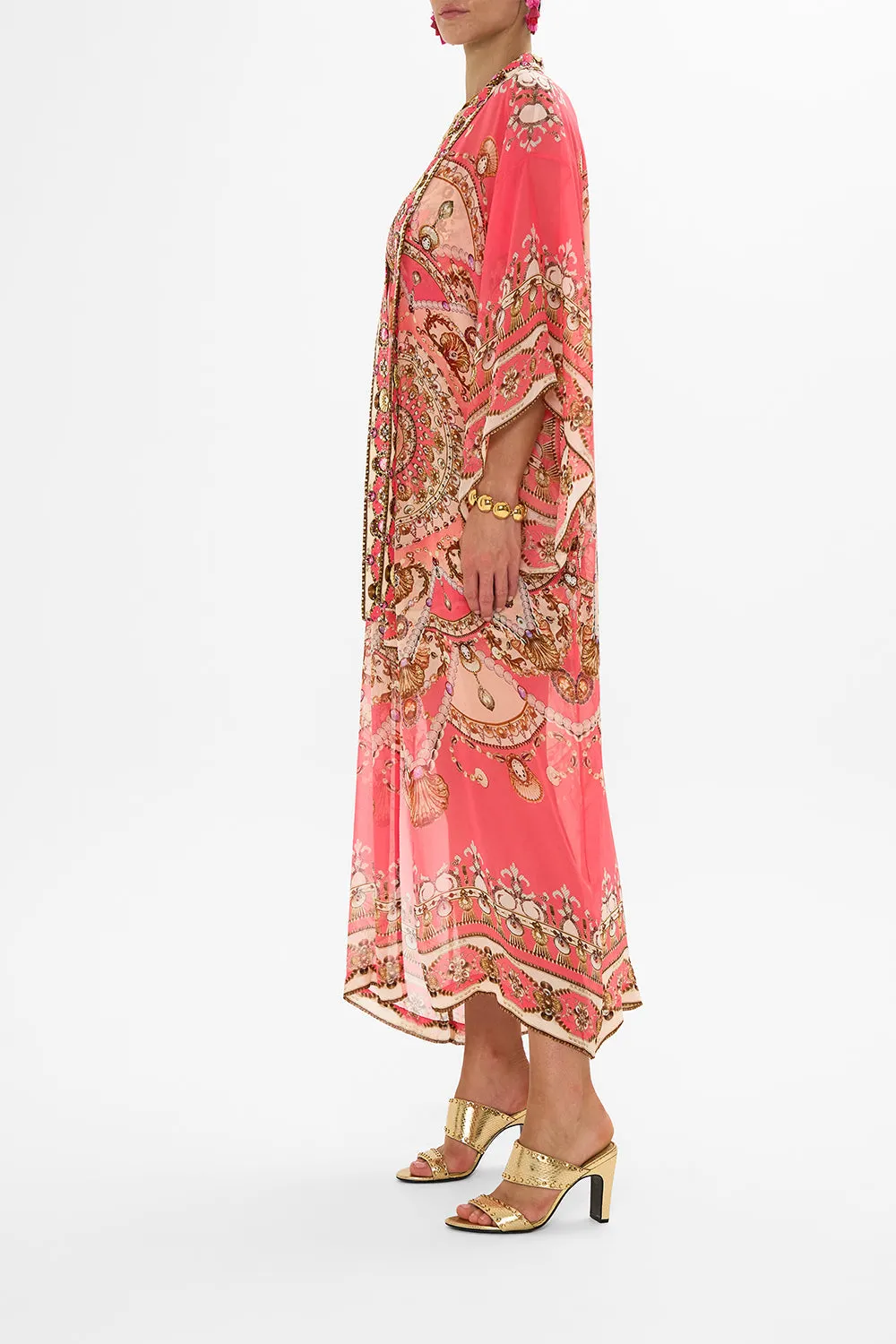 KIMONO LAYER WITH COLLAR SHELL GAMES
