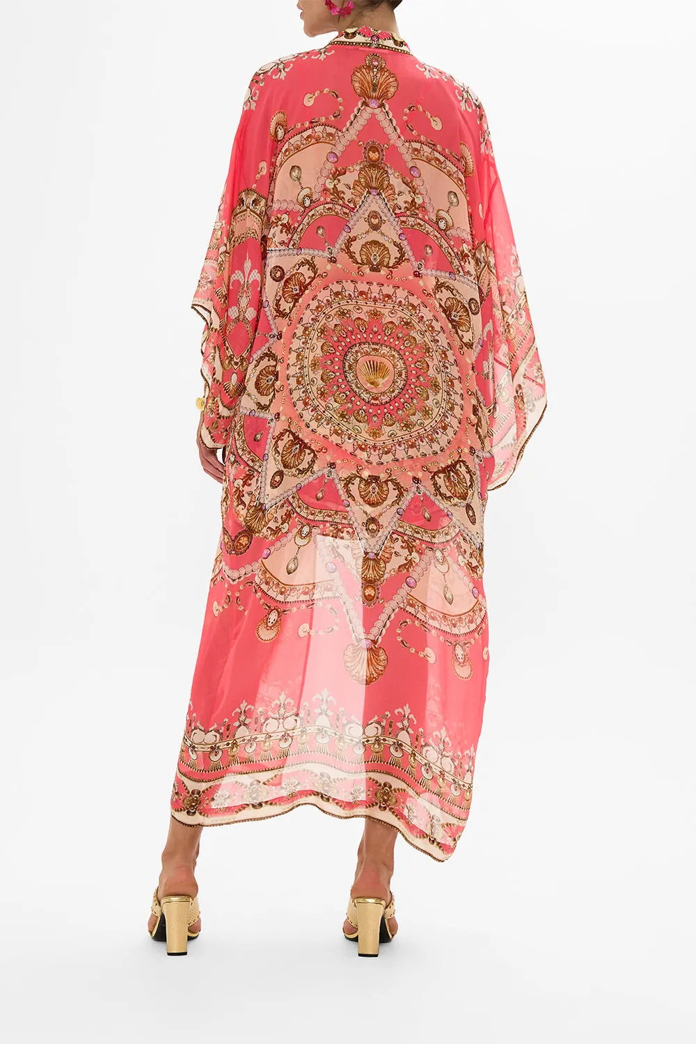 KIMONO LAYER WITH COLLAR SHELL GAMES