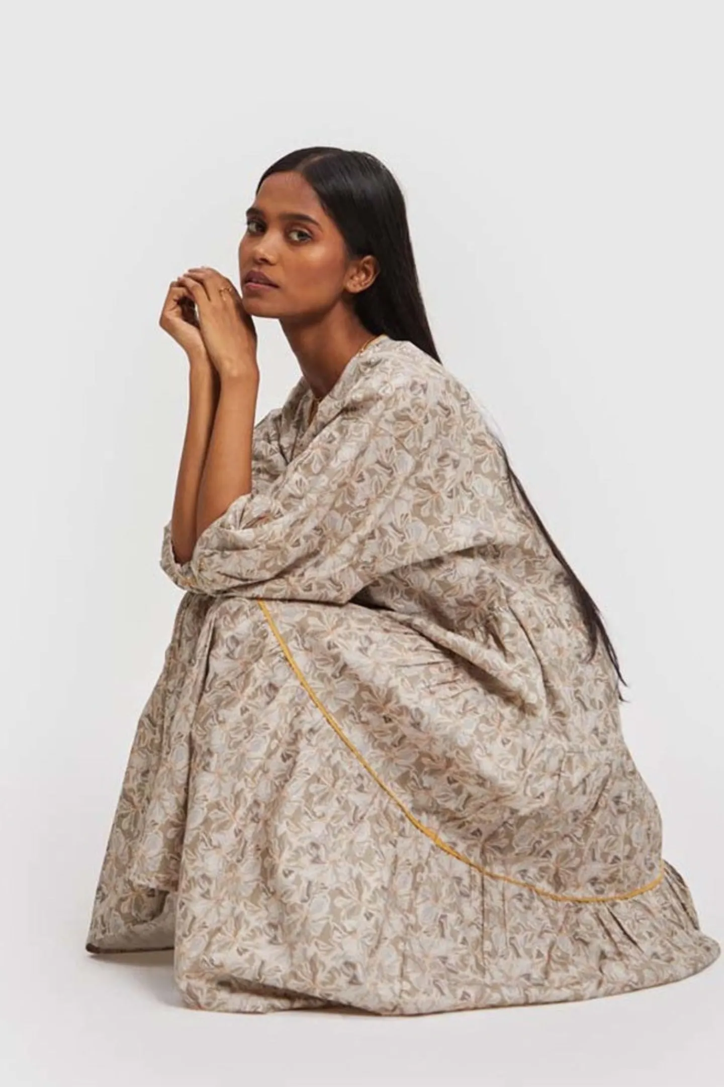 Kimono Sleeve Midi Dress