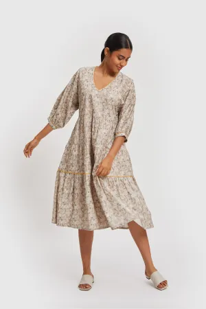 Kimono Sleeve Midi Dress
