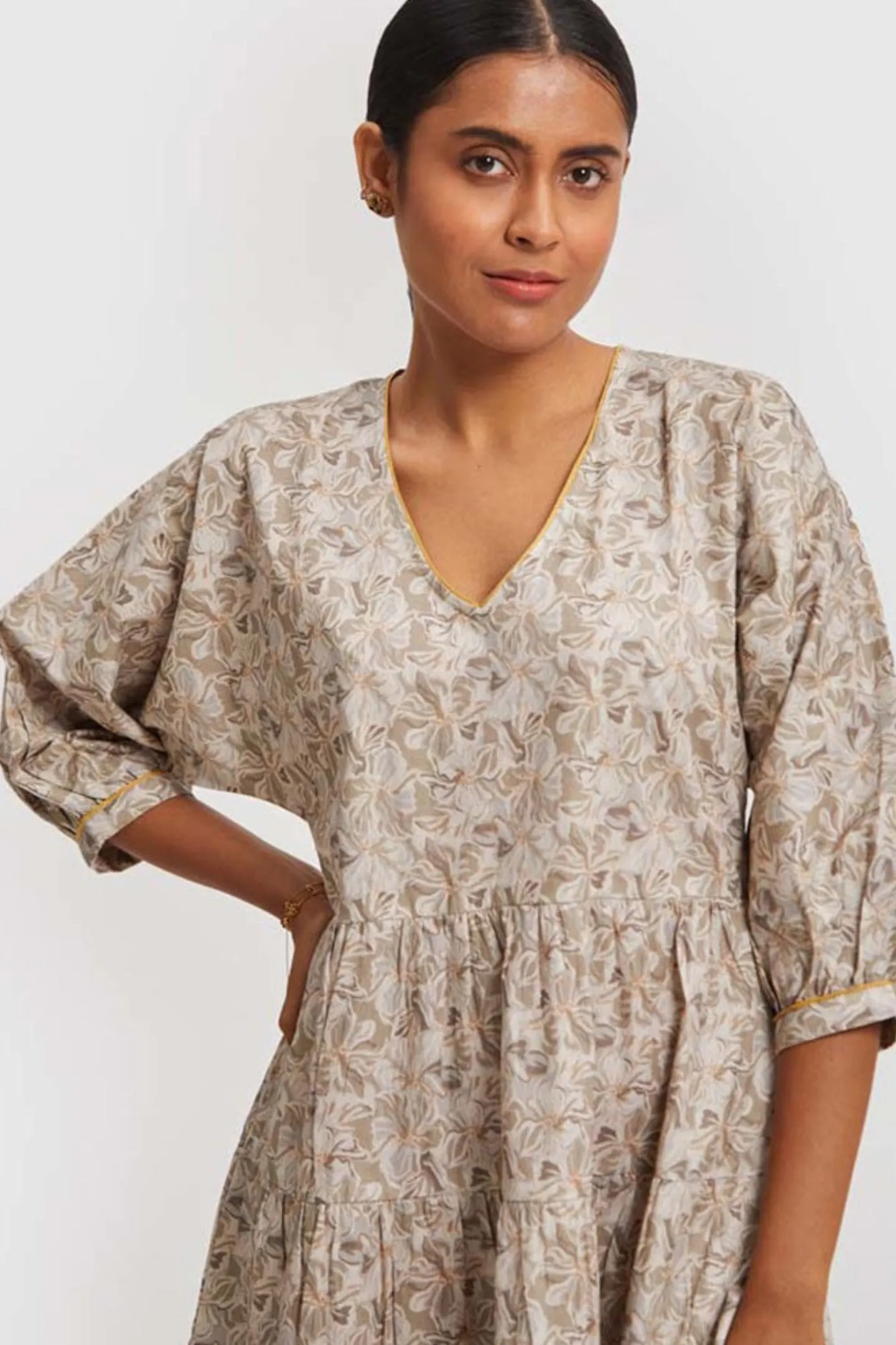 Kimono Sleeve Midi Dress