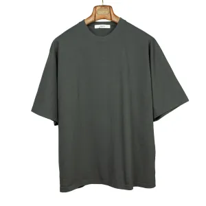 Kimono sleeve t-shirt in charcoal cotton