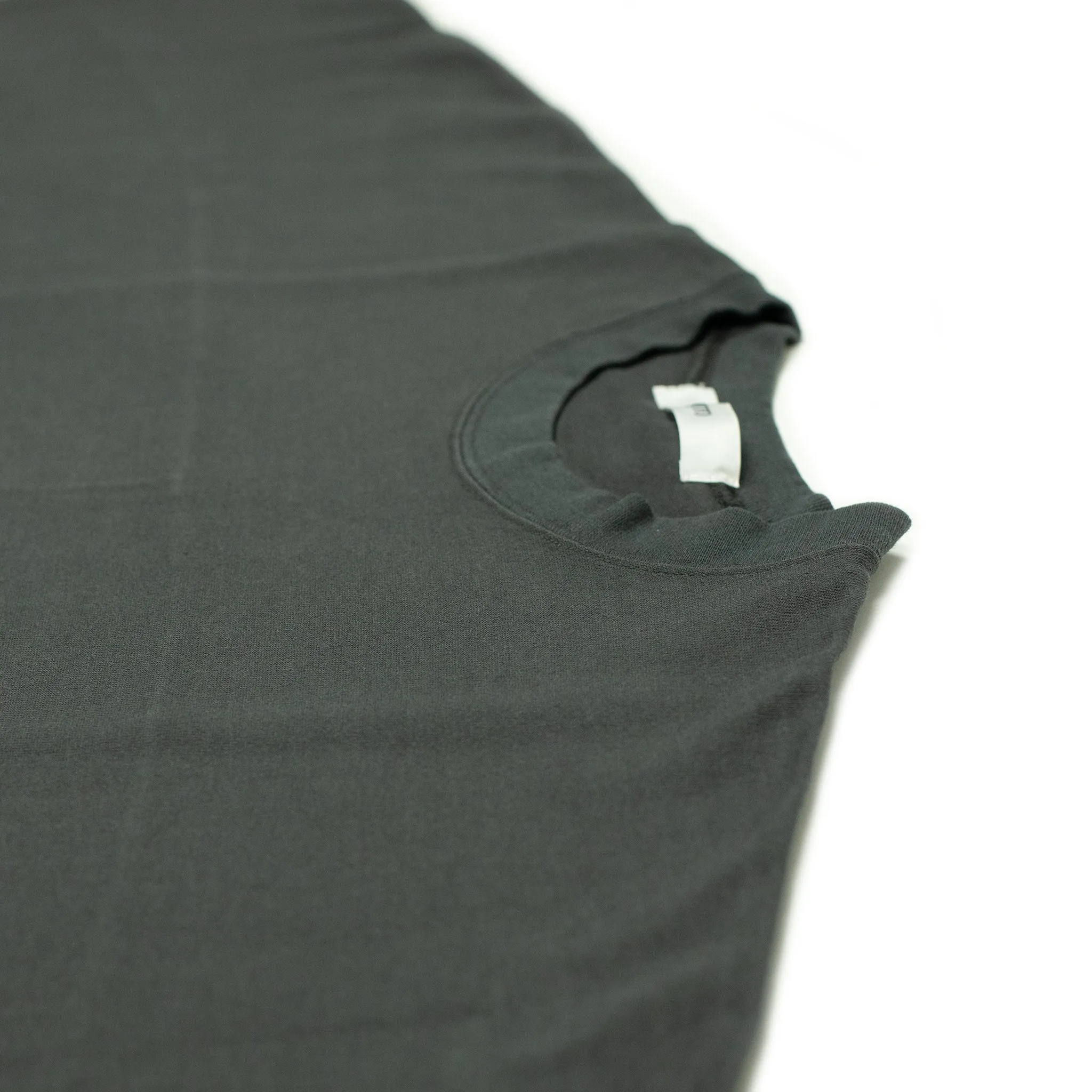 Kimono sleeve t-shirt in charcoal cotton