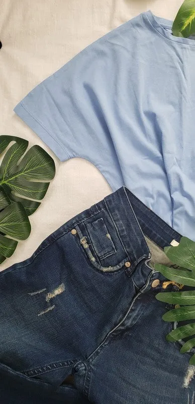 KIMONO SLEEVE T SHIRT