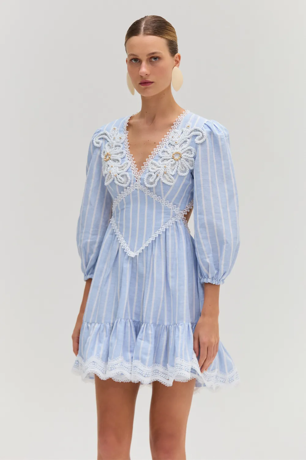 MARINE LINEN MINI DRESS