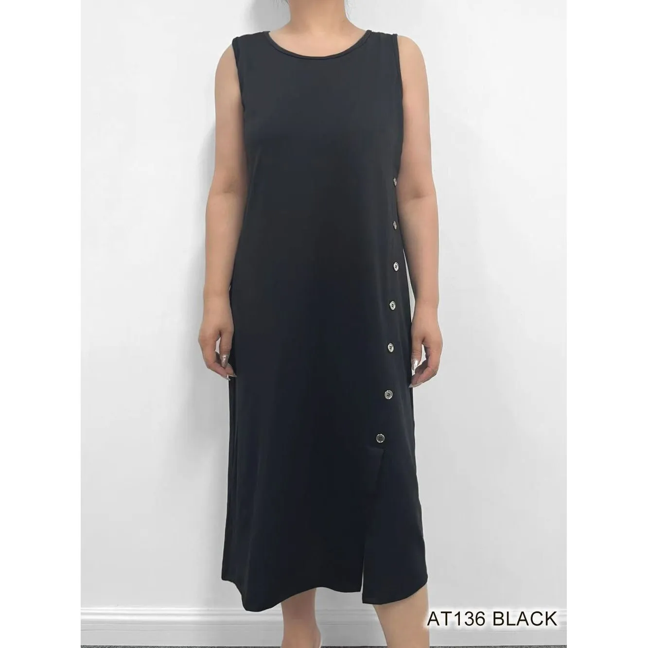 Mid Length Wide Strap Dress