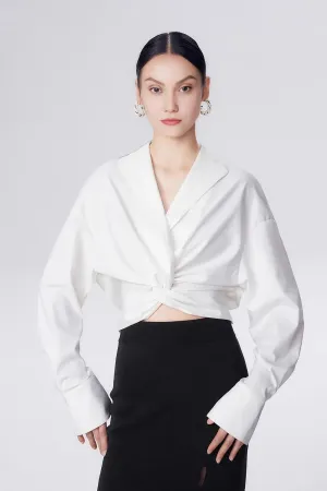Minimalist V-Neck Collar Shirt