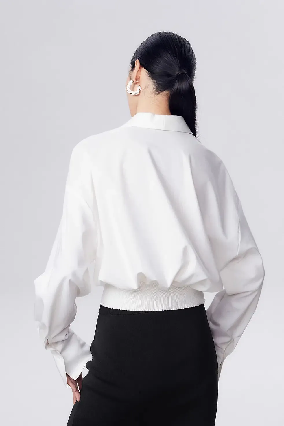 Minimalist V-Neck Collar Shirt