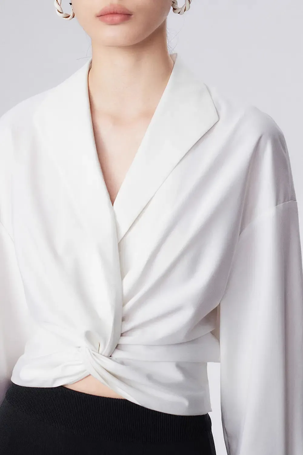 Minimalist V-Neck Collar Shirt
