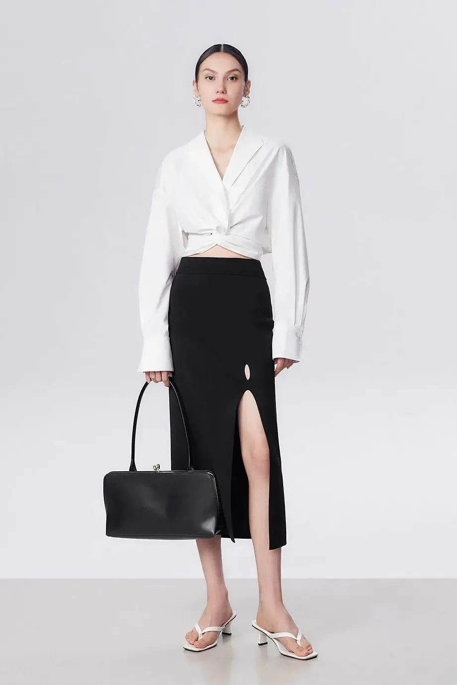 Minimalist V-Neck Collar Shirt